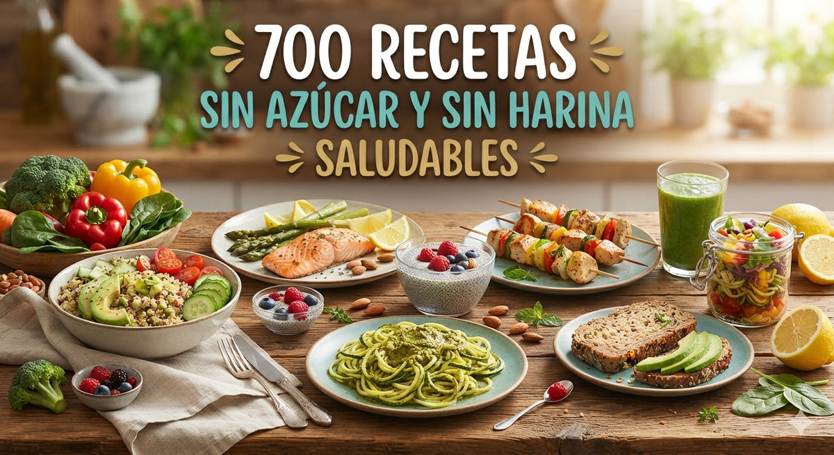 700 RECETAS SALUDABLES sin harina y sin azúcar